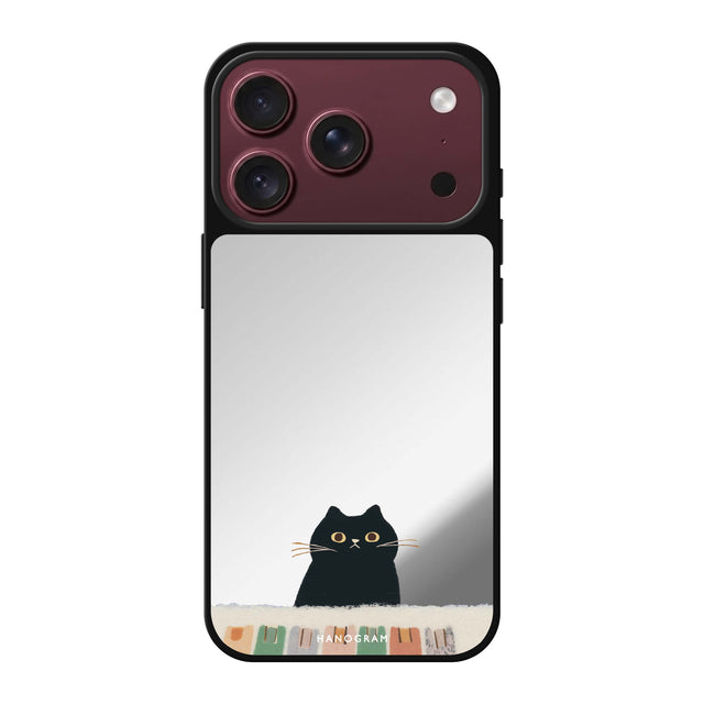 Hanogram Cat Sonata — iPhone 18 Pro / Pro Max BURGUNDY 配色，MagSafe Mirror Case
