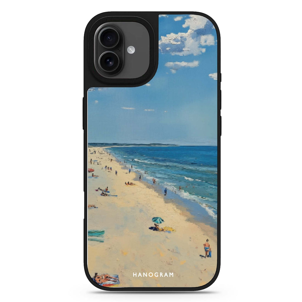 Day Off by the Sea iPhone 17 夏日海灘鏡面手機殼 主圖設計