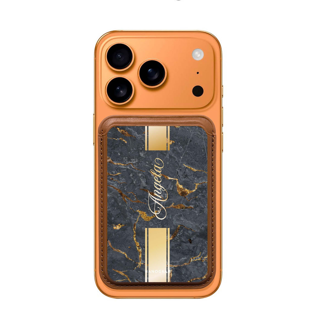 Luxury Gold Marble Magsafe 卡套