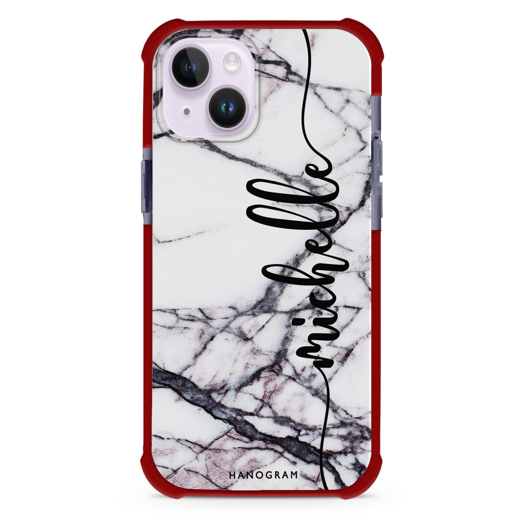 Marble Edition VI iPhone 15 Plus Magsafe 兼容超強防摔保護殼