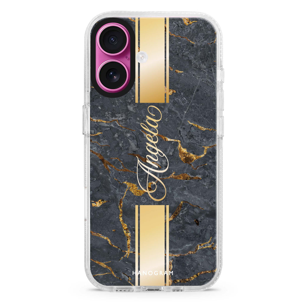 Luxury Gold Marble 水晶透明保護殼