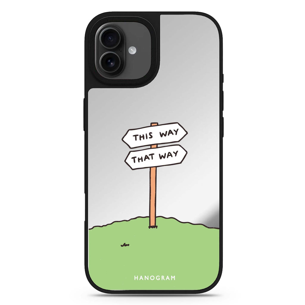 Which Way Now iPhone 17 鏡面手機殼 主圖設計