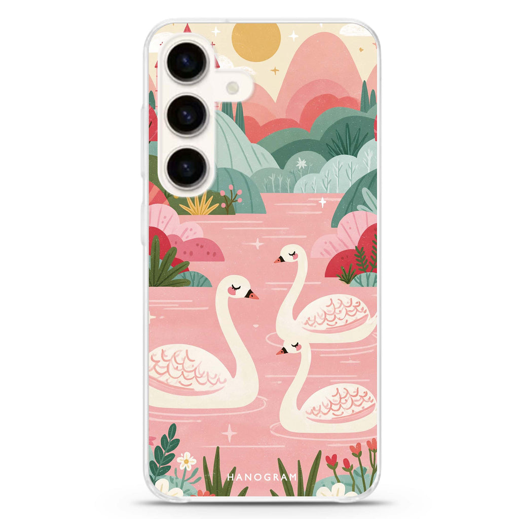 Rosewater Swan Kingdom Samsung Galaxy 水晶透明保護殼