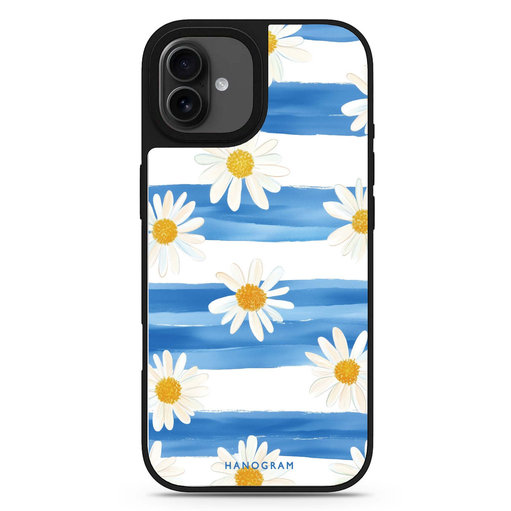 Daisy Lines iPhone 17 花卉鏡面手機殼 主圖設計