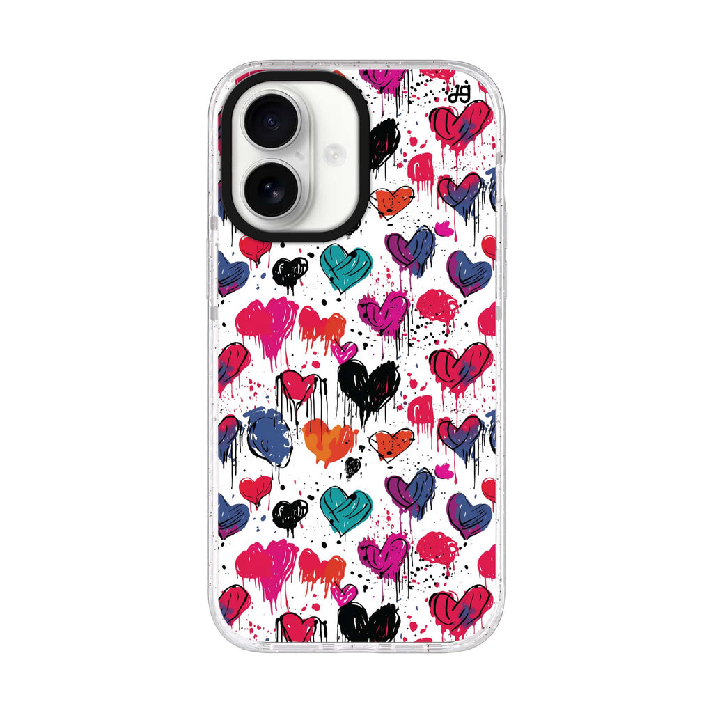 Bleeding Passion iPhone 17 水晶透明保護殼正面展示