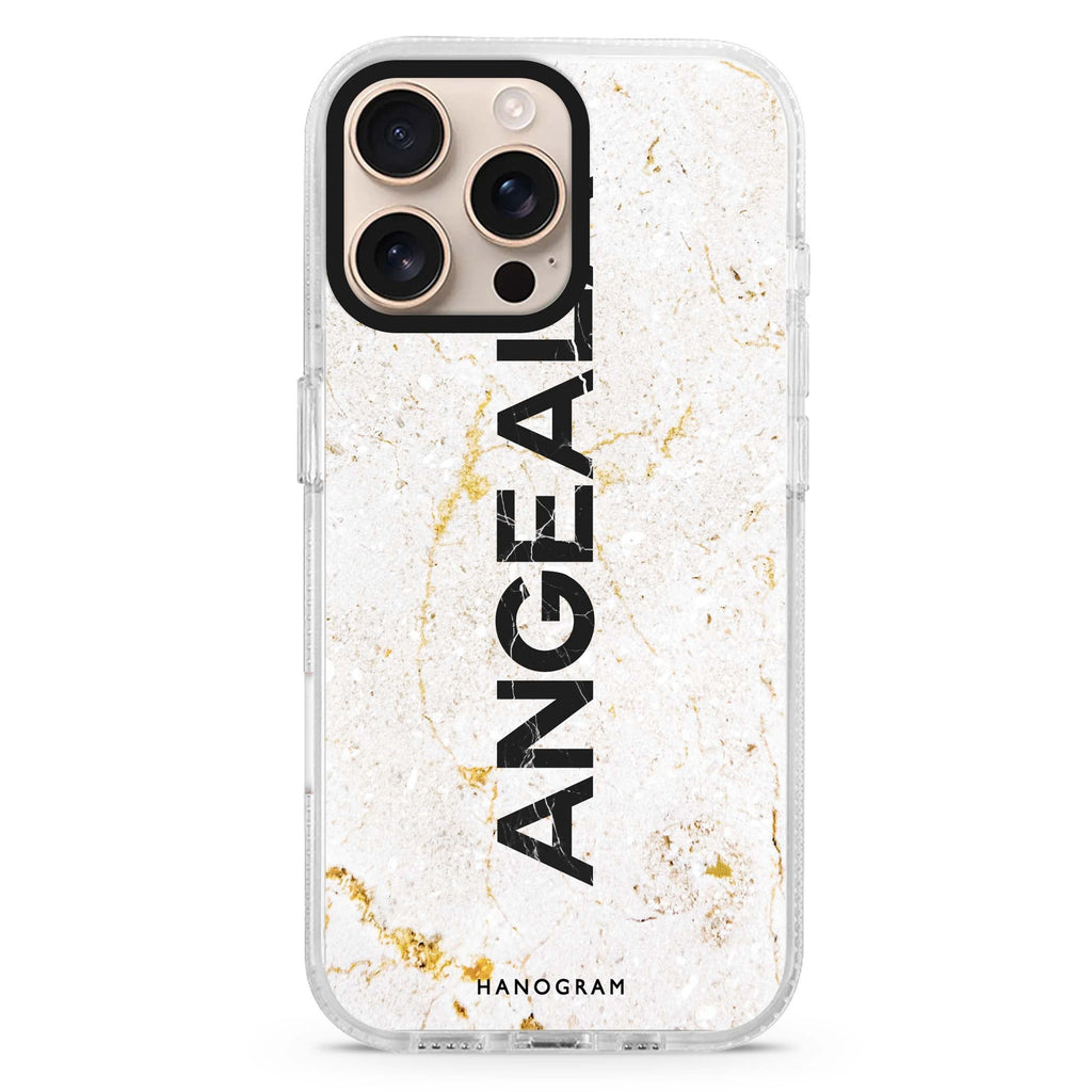 White Marble Magsafe 兼容水晶透明保護殼