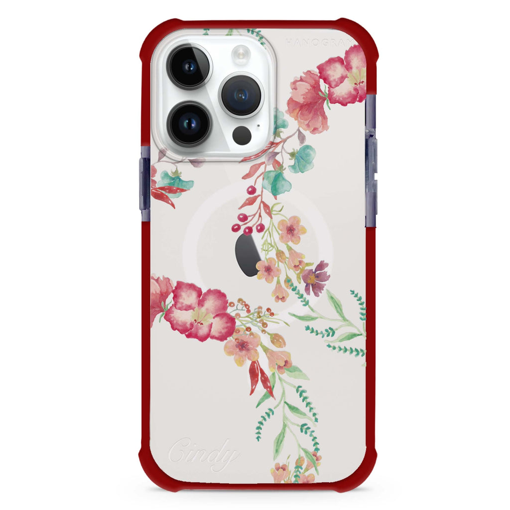 Spring Flowers iPhone Magsafe 兼容超強防摔保護殼