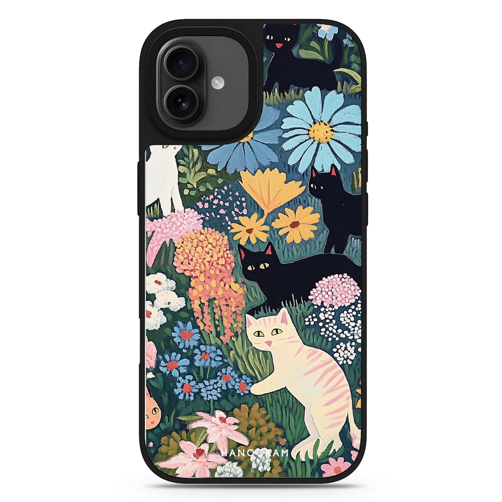 Garden Whimsy iPhone 17 花卉鏡面手機殼 主圖設計