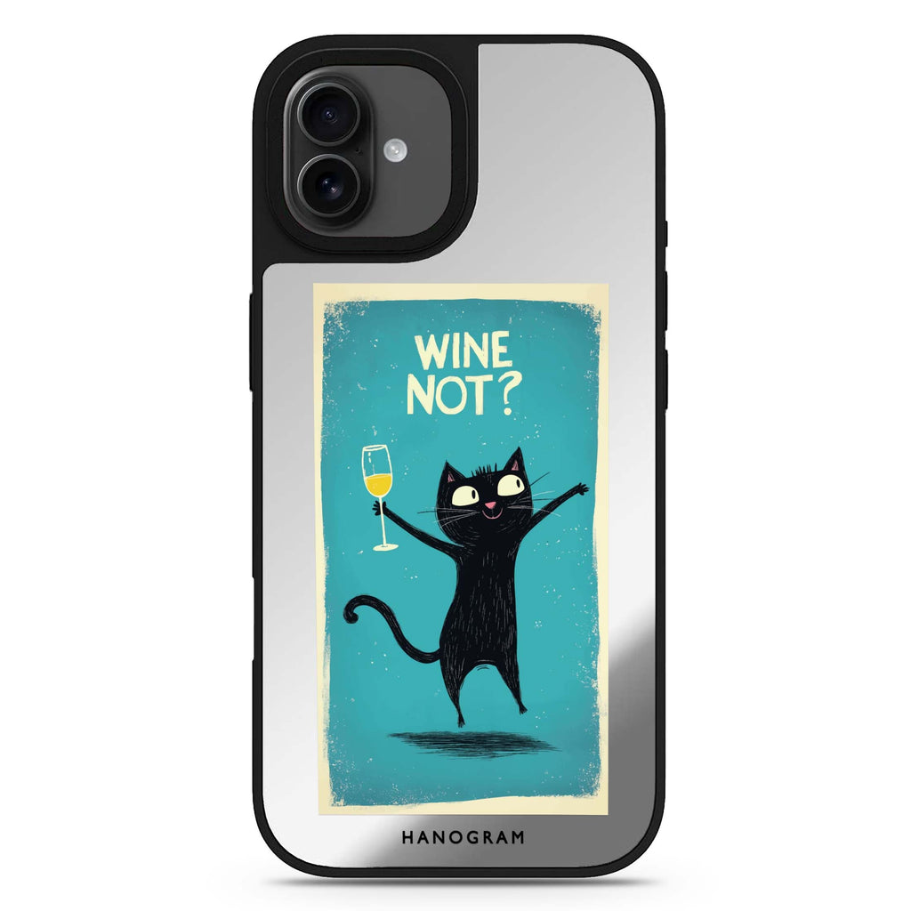 Wine Not? iPhone 17 鏡面手機殼 主圖設計