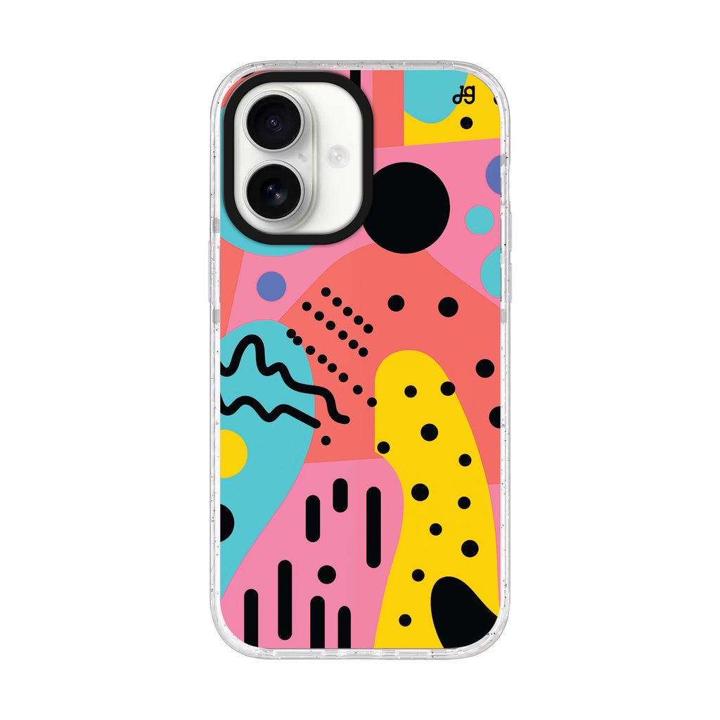 Retro Rhythm iPhone 17 水晶透明保護殼正面展示