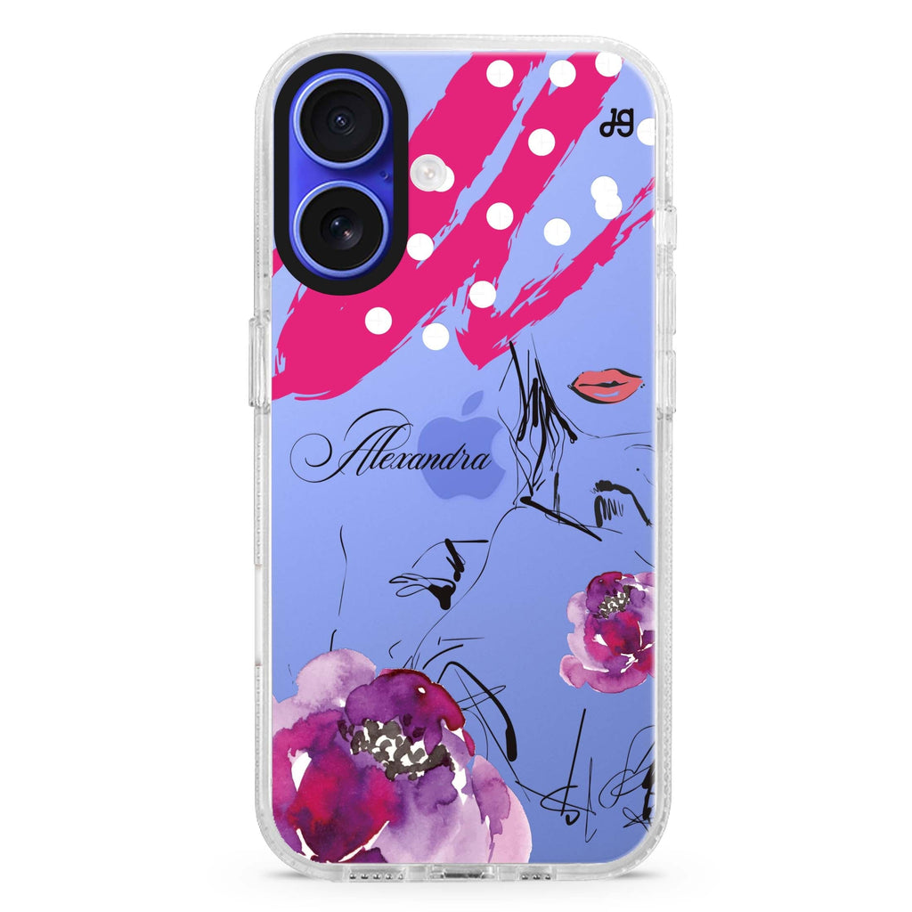 Floral Makeup 水晶透明保護殼