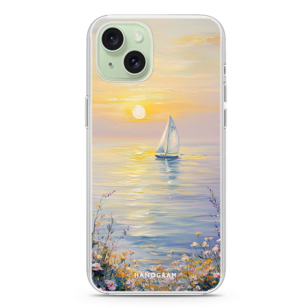 Serene Dawn iPhone 15 Plus Magsafe 兼容水晶透明保護殼