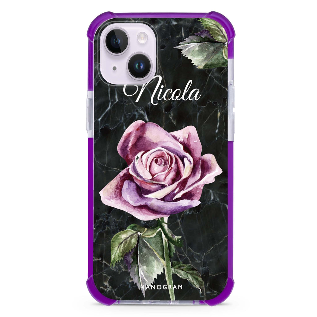 Black Marble Rose 超強防摔保護殼