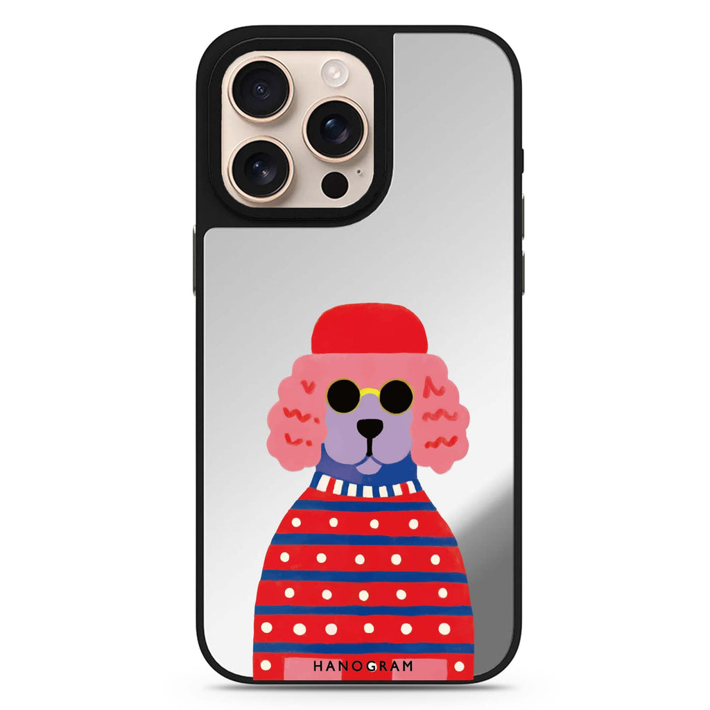 Groovy Poodle 鏡面手機殼
