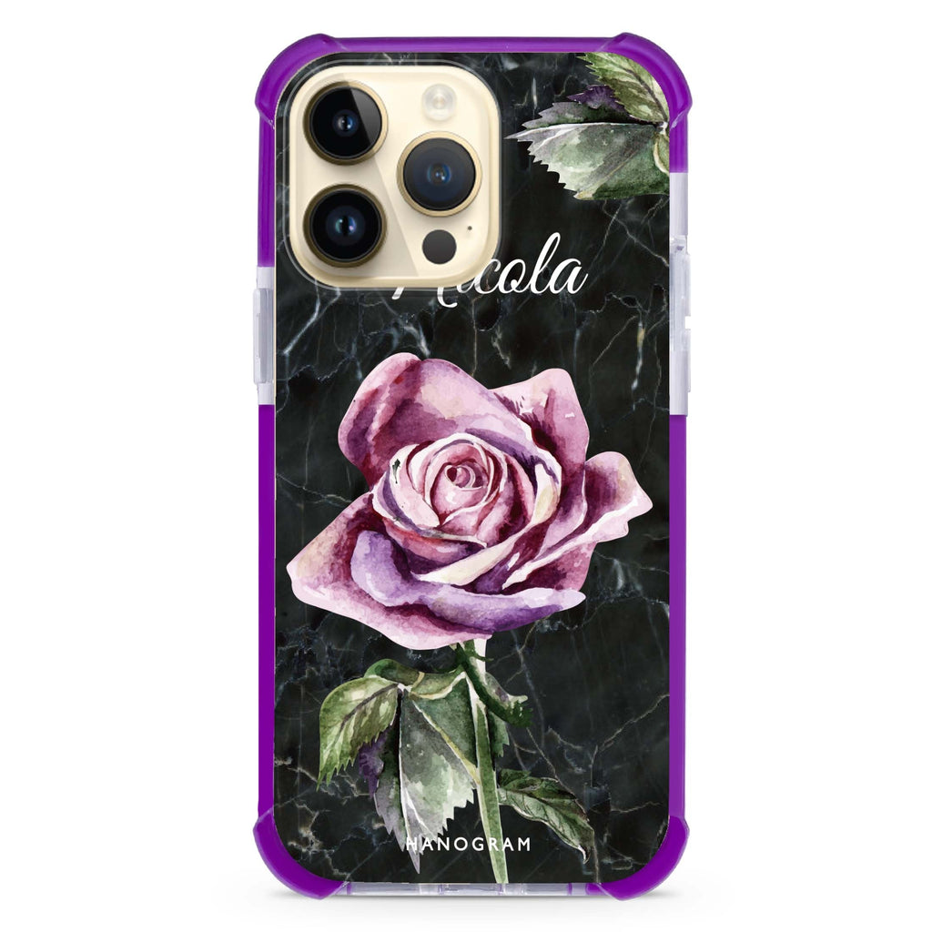 Black Marble Rose 超強防摔保護殼