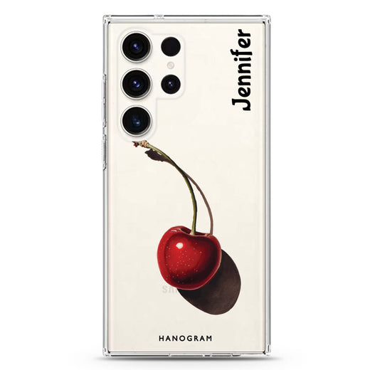Ruby Rhapsody Samsung Galaxy Ultra 可加名字透明保護殼，適用 S26/S25/S24/S23 Ultra，圖1