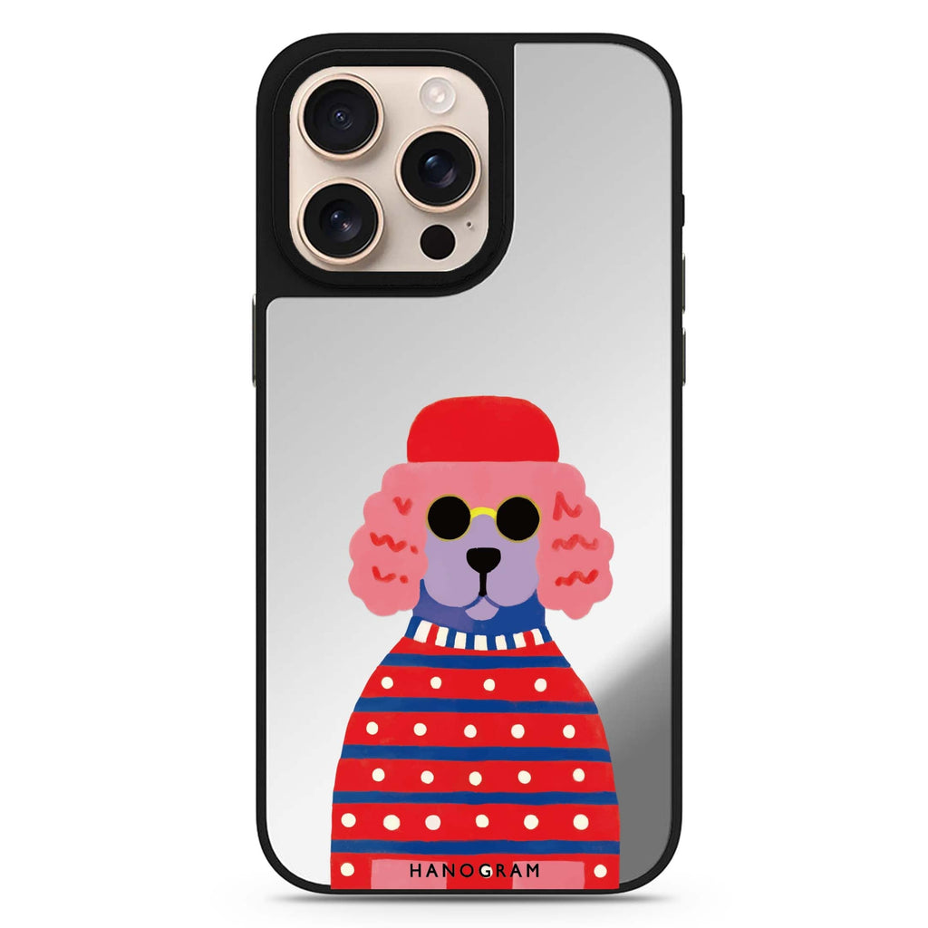 Groovy Poodle Magsafe 兼容鏡面手機殼