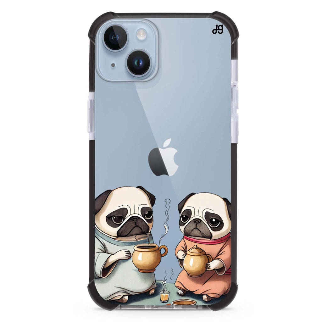 Pug Tea Time 超強防摔保護殼