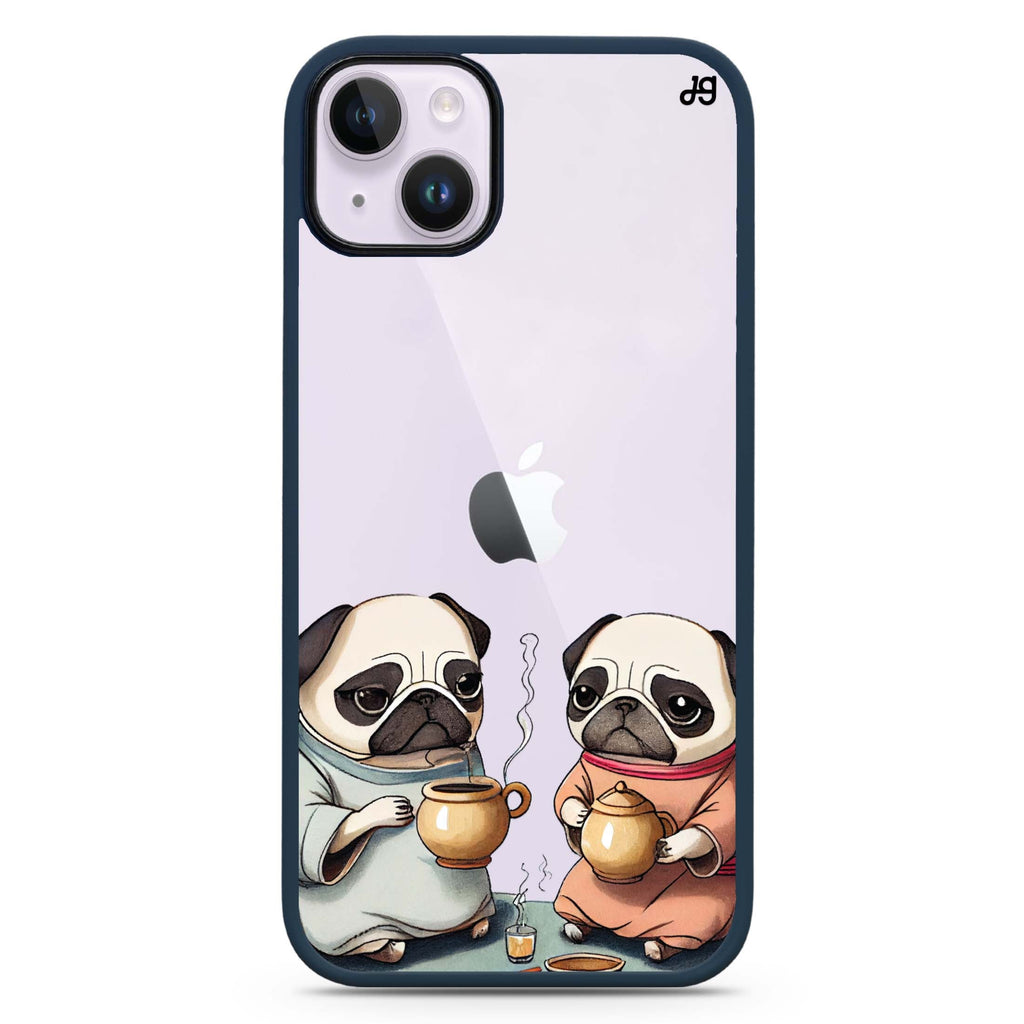 Pug Tea Time iPhone 15 Plus 防衝擊保護殼
