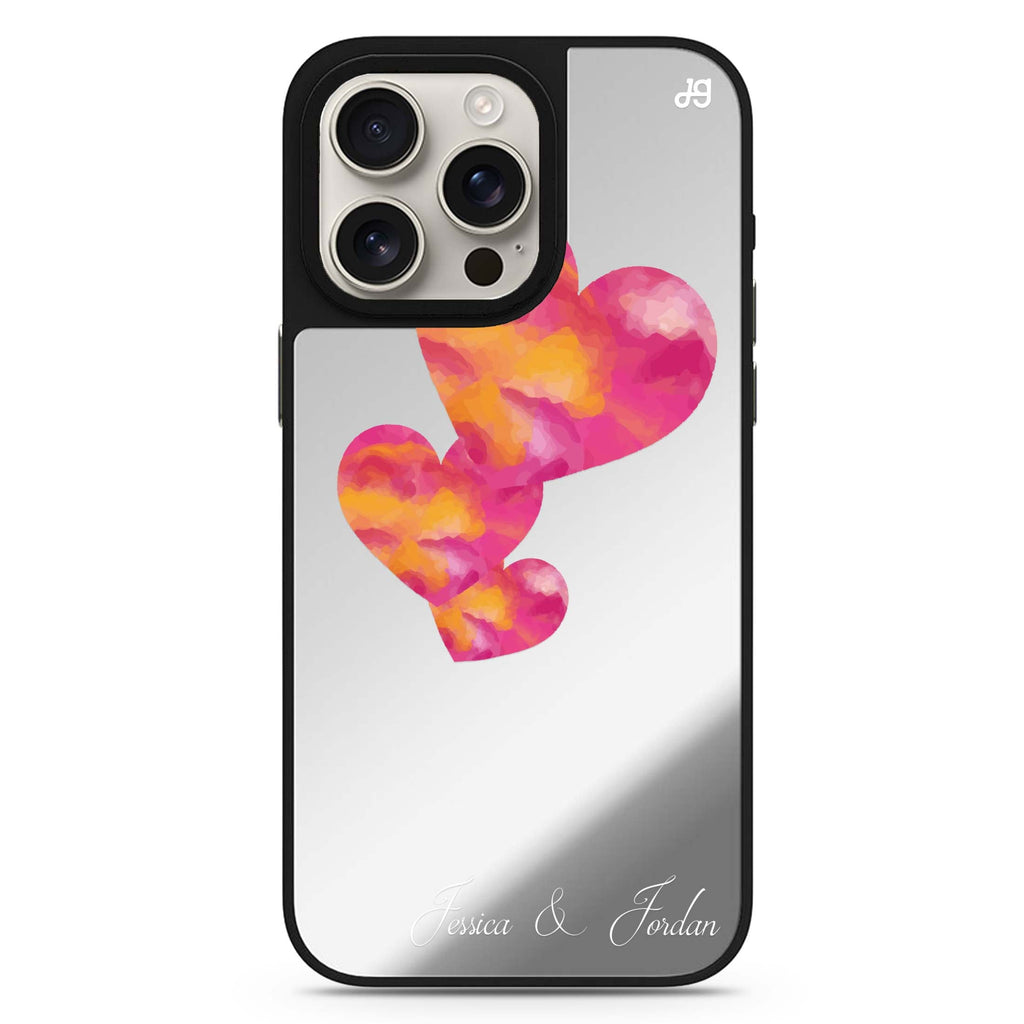 Red Hearts 鏡面手機殼