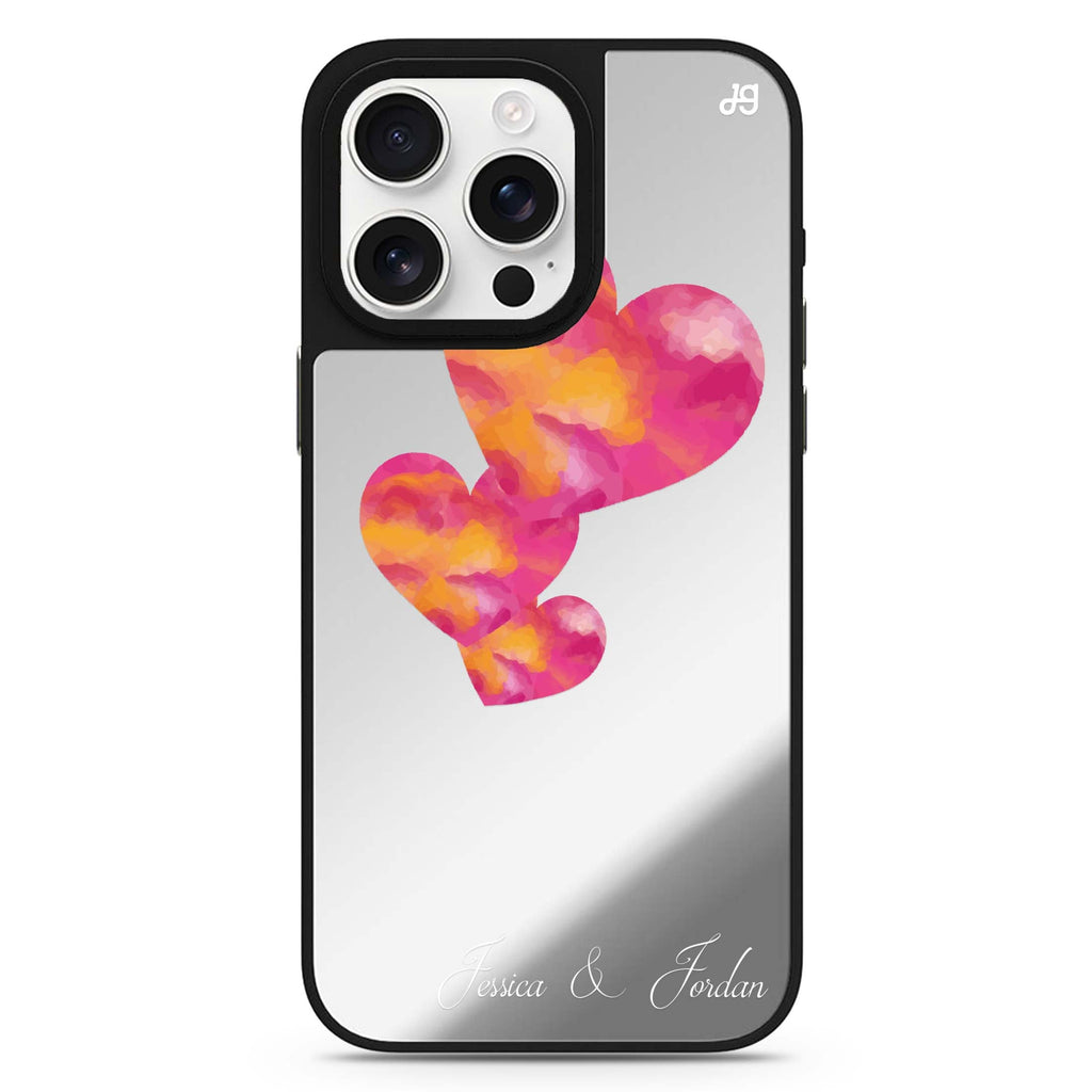 Red Hearts 鏡面手機殼