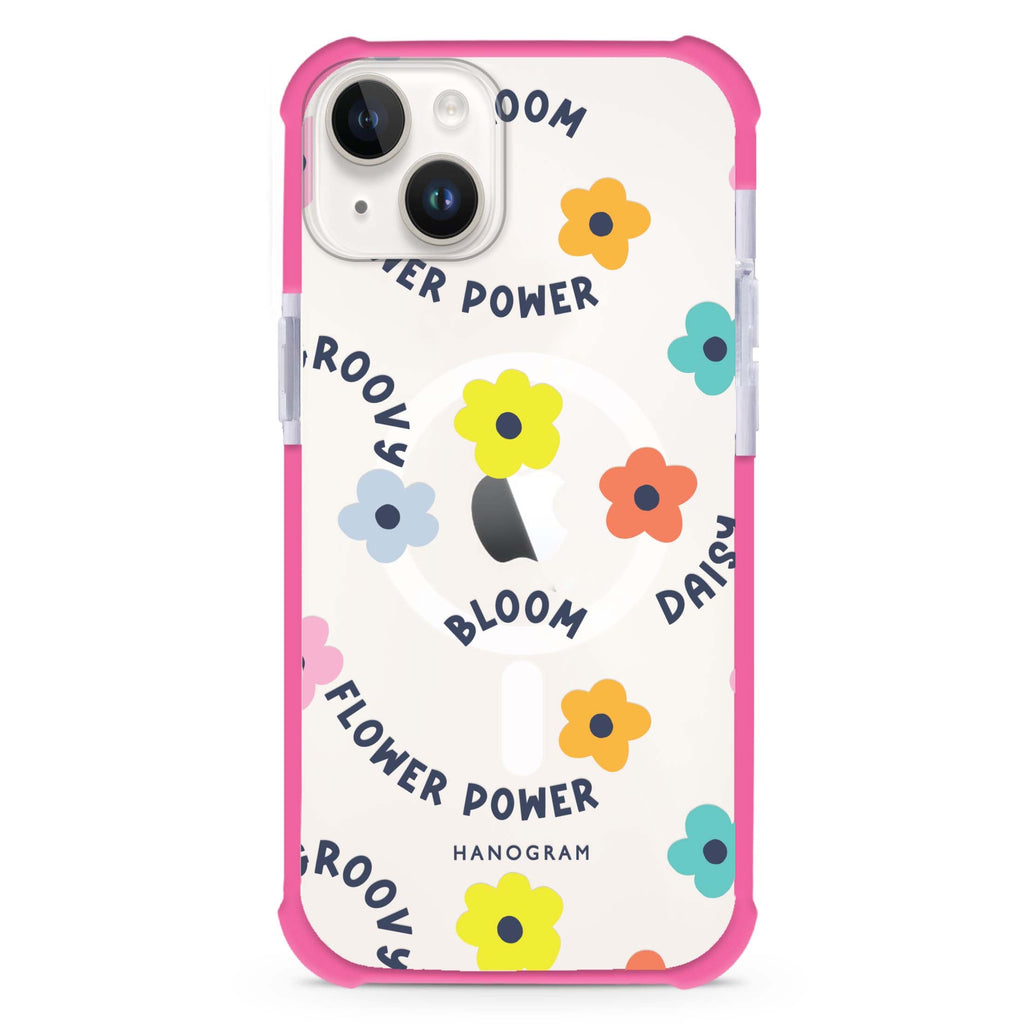 Flower Power iPhone 15 Plus Magsafe 兼容超強防摔保護殼