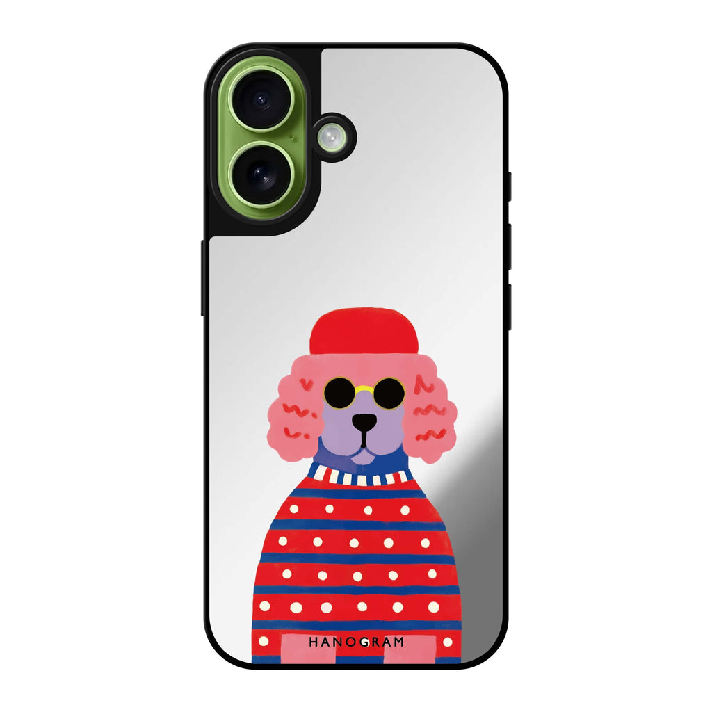 Groovy Poodle Magsafe 兼容鏡面手機殼