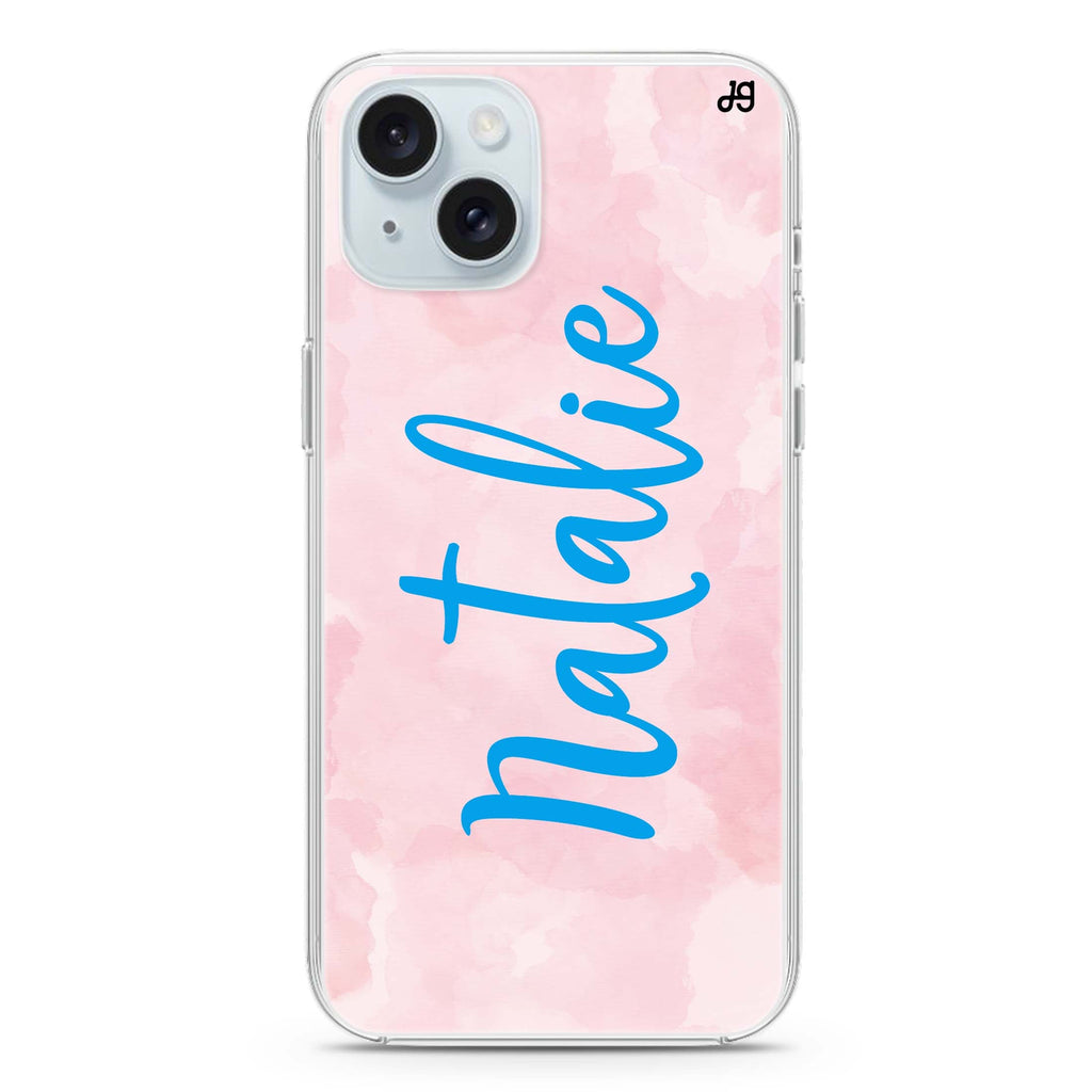 Pink Aqua iPhone 15 水晶透明保護殼