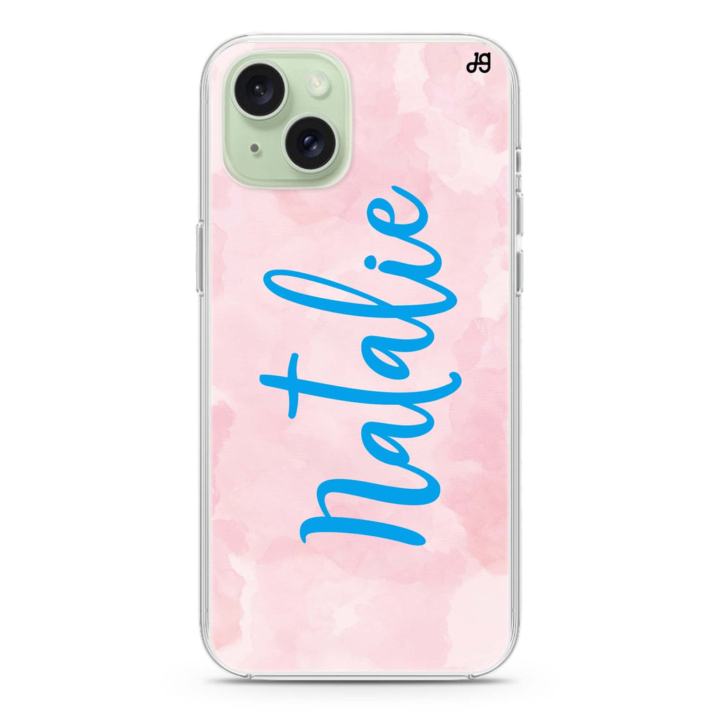 Pink Aqua iPhone 15 Plus Magsafe 兼容水晶透明保護殼