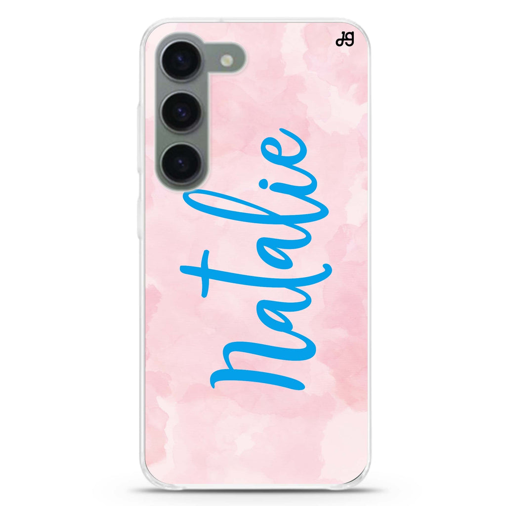 Pink Aqua Samsung Galaxy 水晶透明保護殼