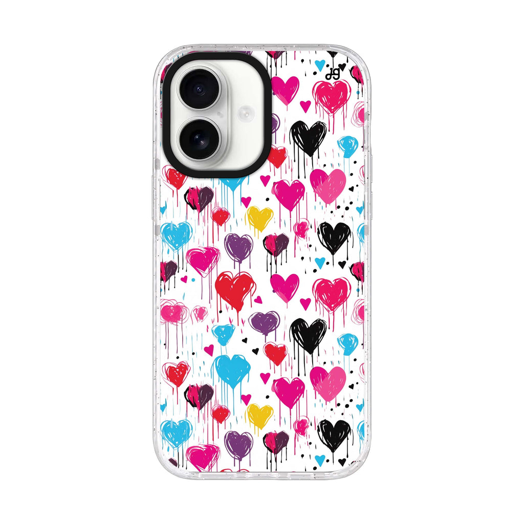 Drip Embrace iPhone 17 水晶透明保護殼正面展示