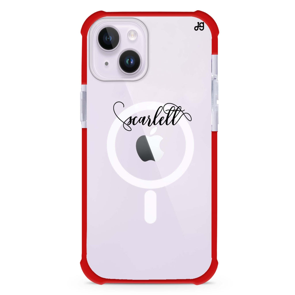 Abstract script writing iPhone 15 Plus Magsafe 兼容超強防摔保護殼
