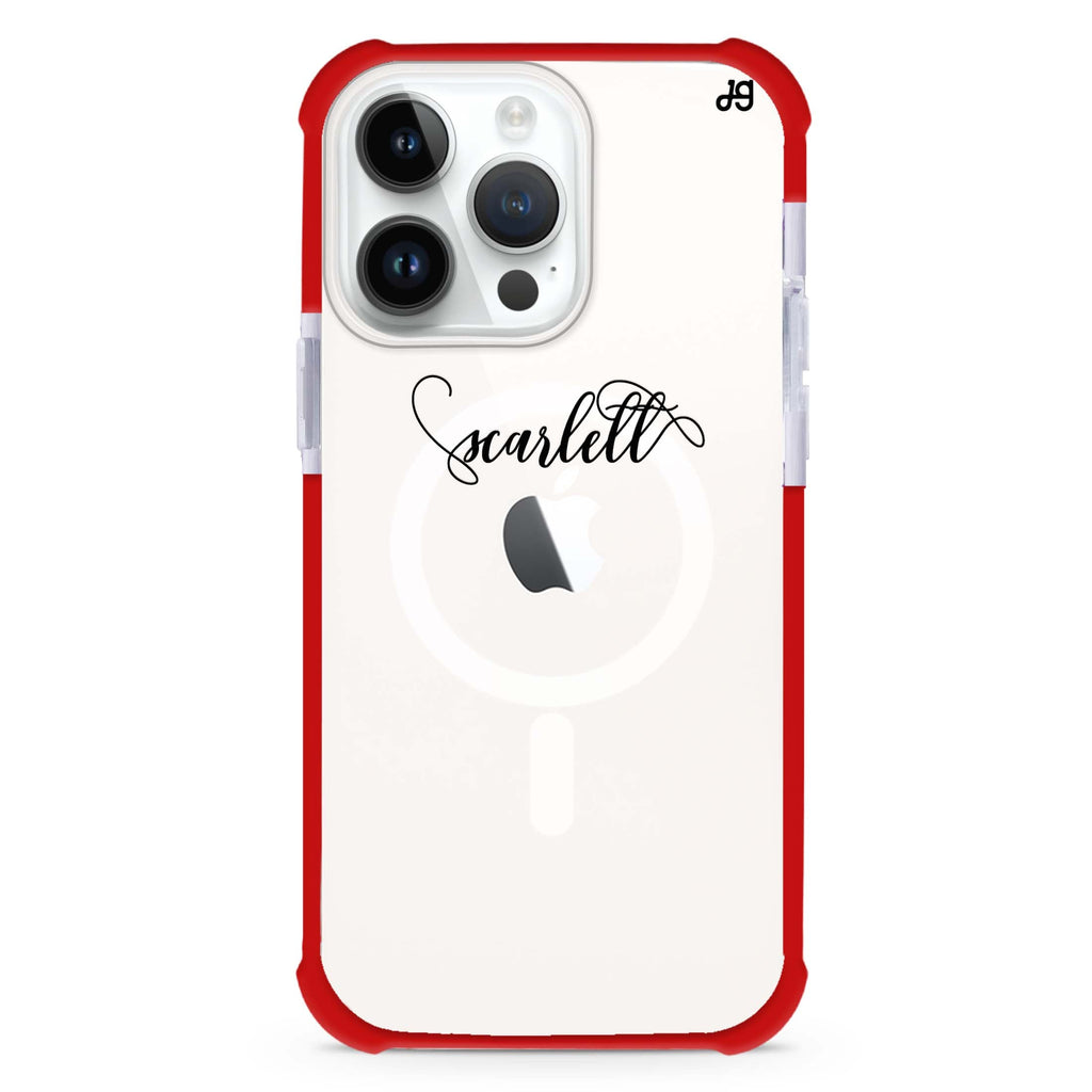 Abstract script writing iPhone Magsafe 兼容超強防摔保護殼