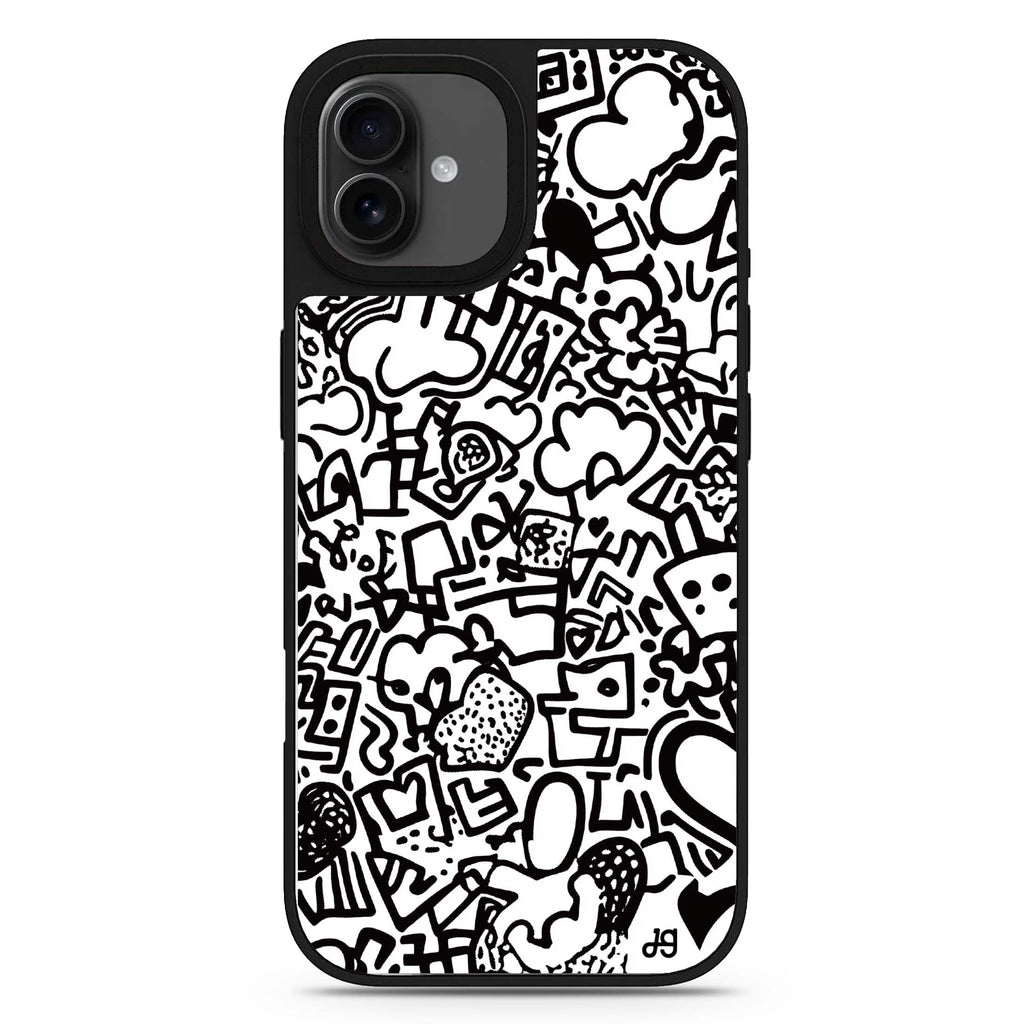 Love Lines iPhone 17 愛心鏡面手機殼 主圖設計