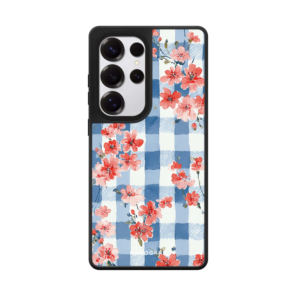 Gingham Bloom 鏡面手機殼