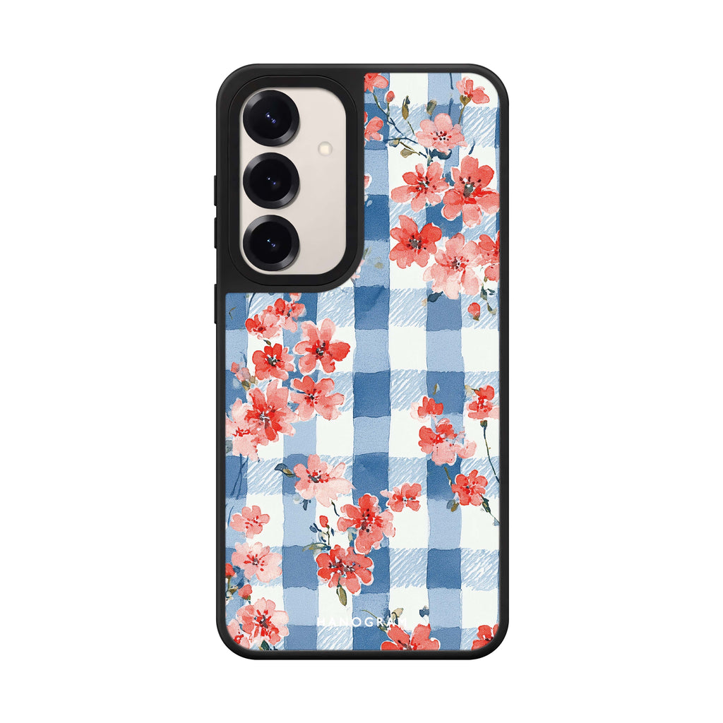 Gingham Bloom 鏡面手機殼