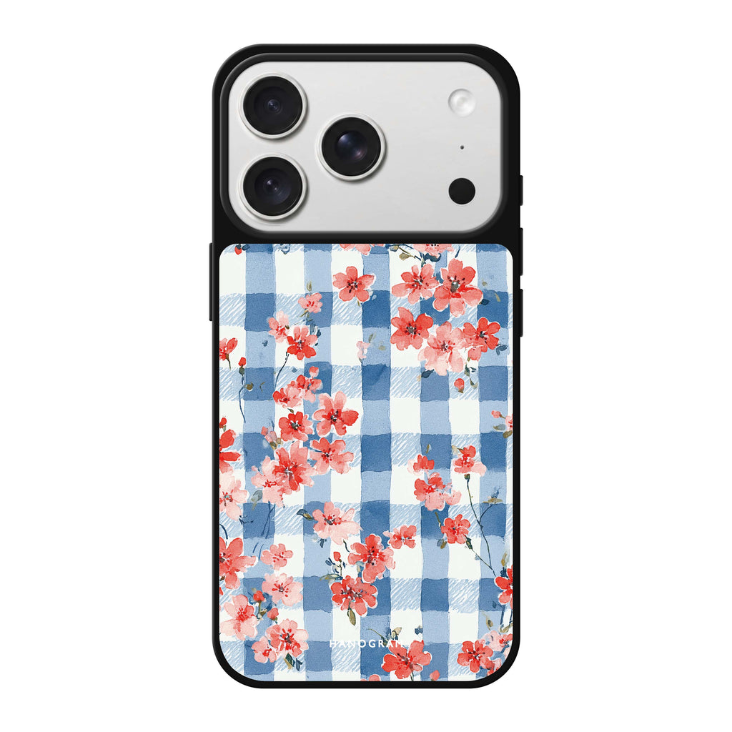 Gingham Bloom 鏡面手機殼