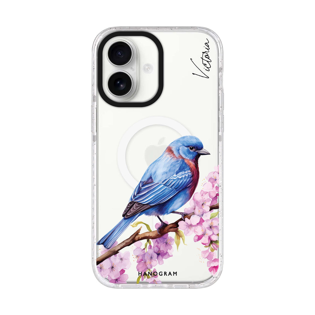 Bunting Blossom iPhone 17 水晶透明保護殼正面展示