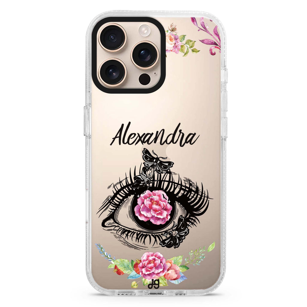 Flower in Eye iPhone 16 Pro & 16 Pro Max Case - Personalized and Stylish Protection