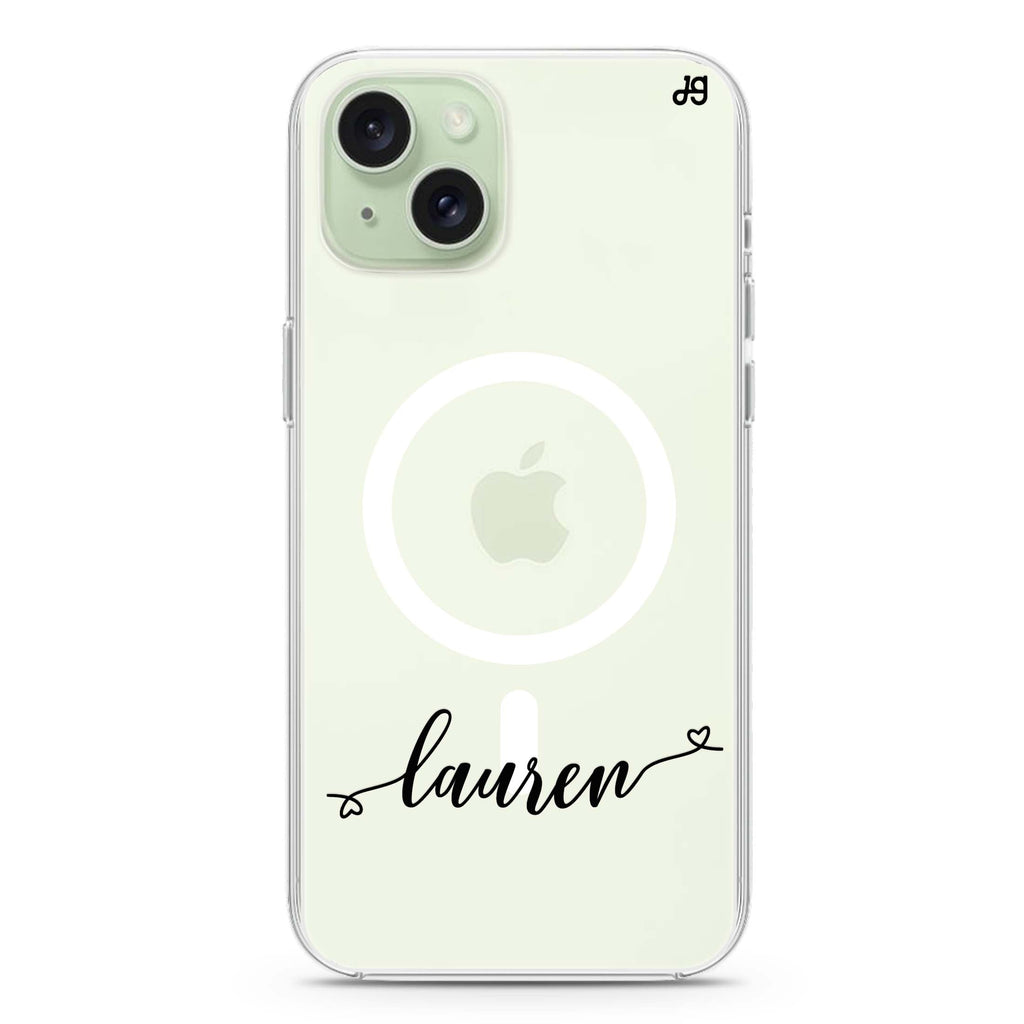 Made with love iPhone 15 Plus Magsafe 兼容水晶透明保護殼