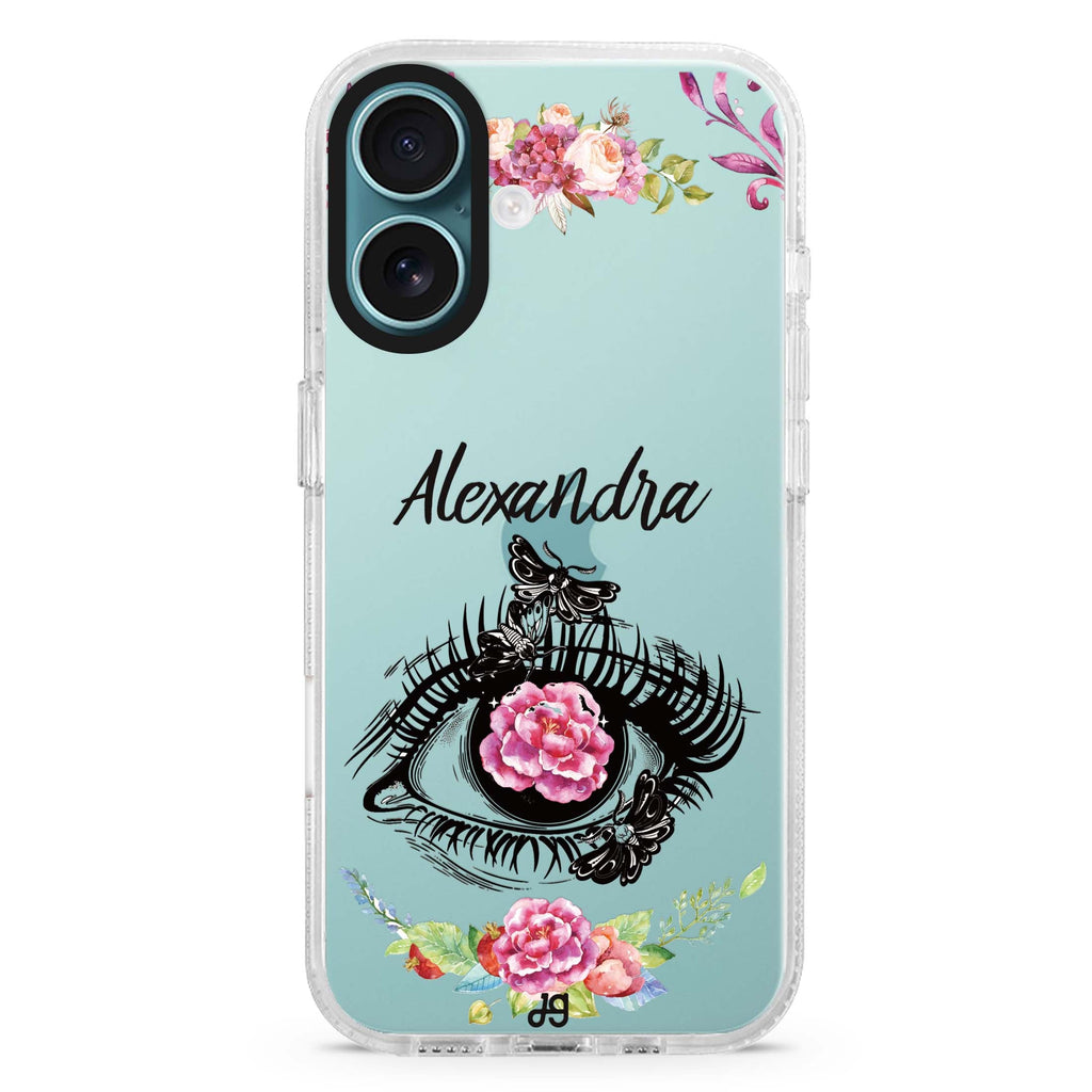 Flower in Eye 水晶透明保護殼