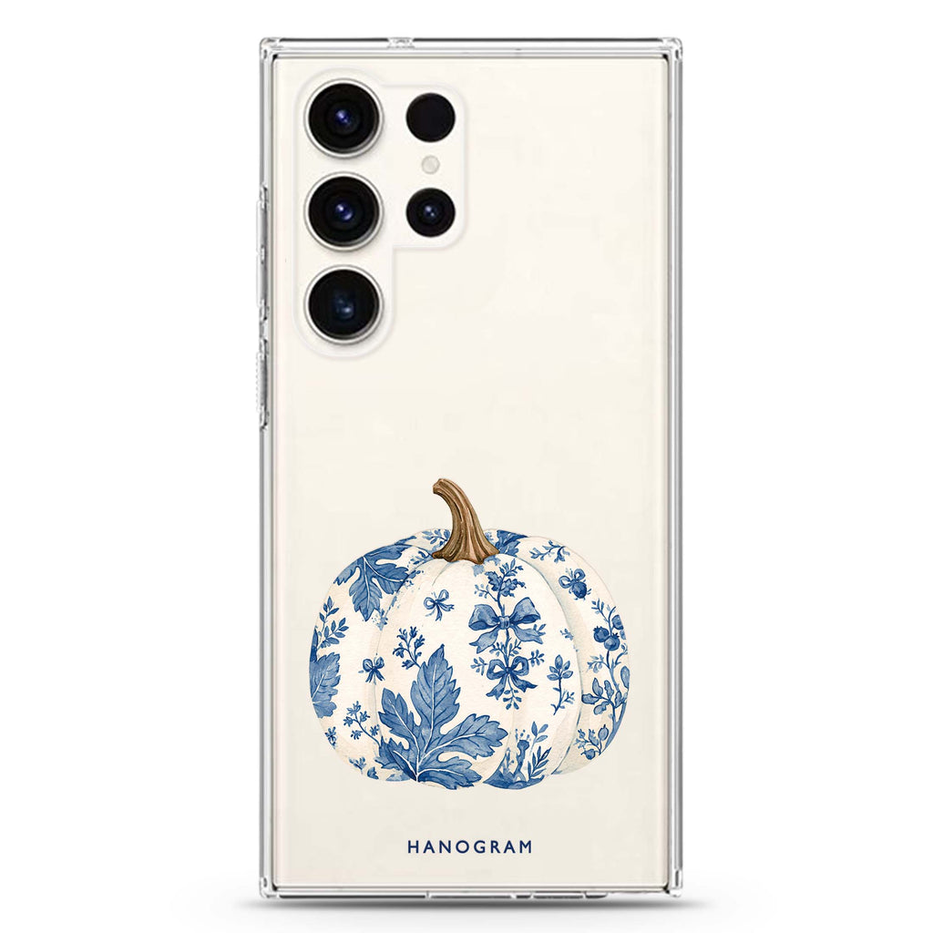Blue China Pumpkin Samsung Galaxy 水晶透明保護殼