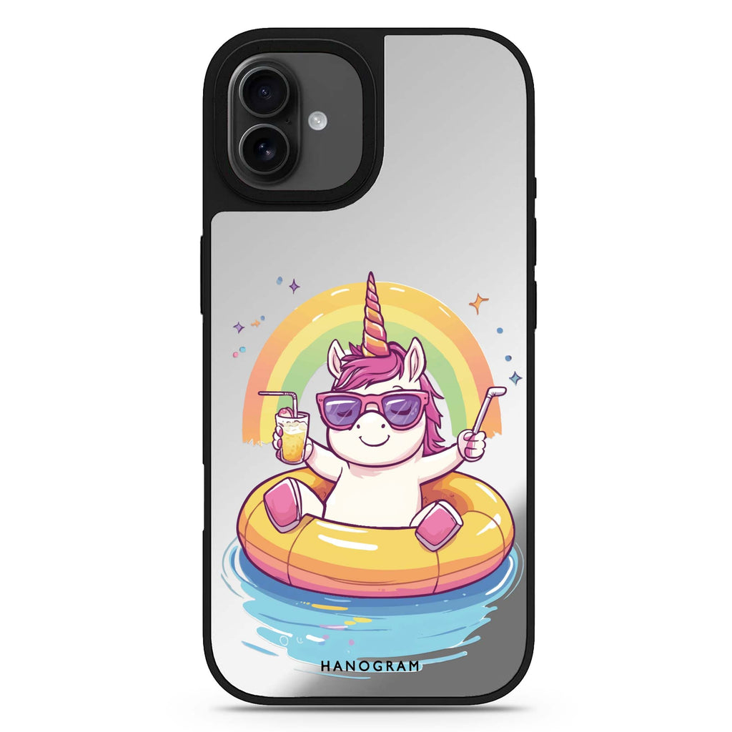 Floaticorn iPhone 17 鏡面手機殼 主圖設計