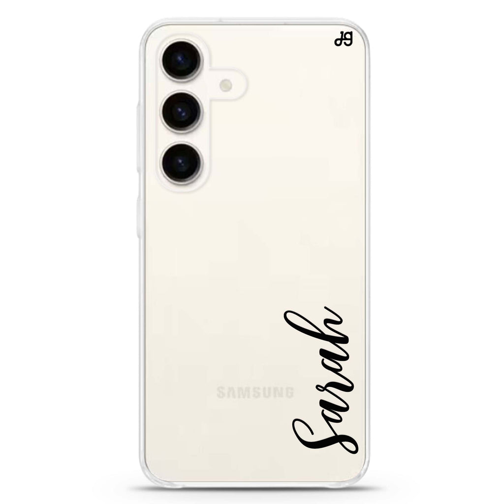 Falling For You Samsung Galaxy S26/S25/S24 可加名字水晶透明保護殼正面展示