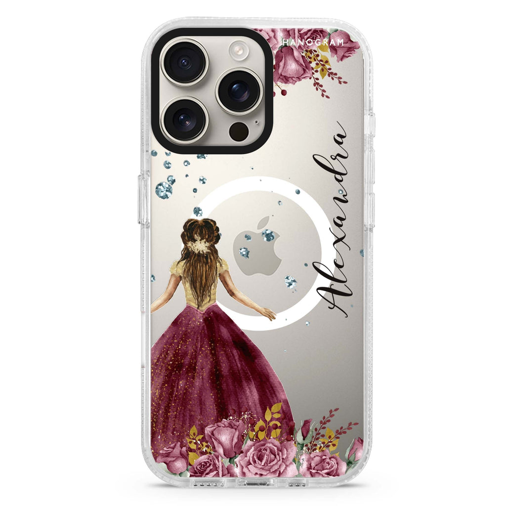 Princess In Garden Magsafe 兼容水晶透明保護殼