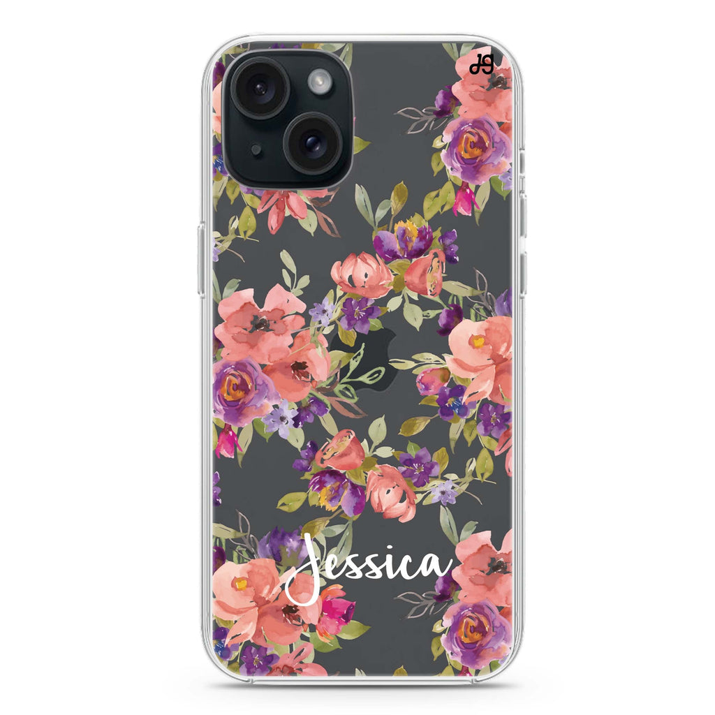 Floral Impression iPhone 15 水晶透明保護殼
