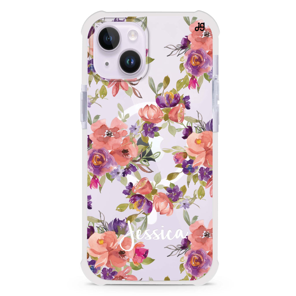 Floral Impression iPhone 15 Plus Magsafe 兼容超強防摔保護殼