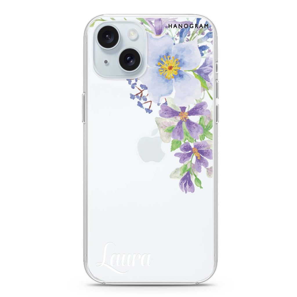 Fragrance of Flower iPhone 15 plus 水晶透明保護殼