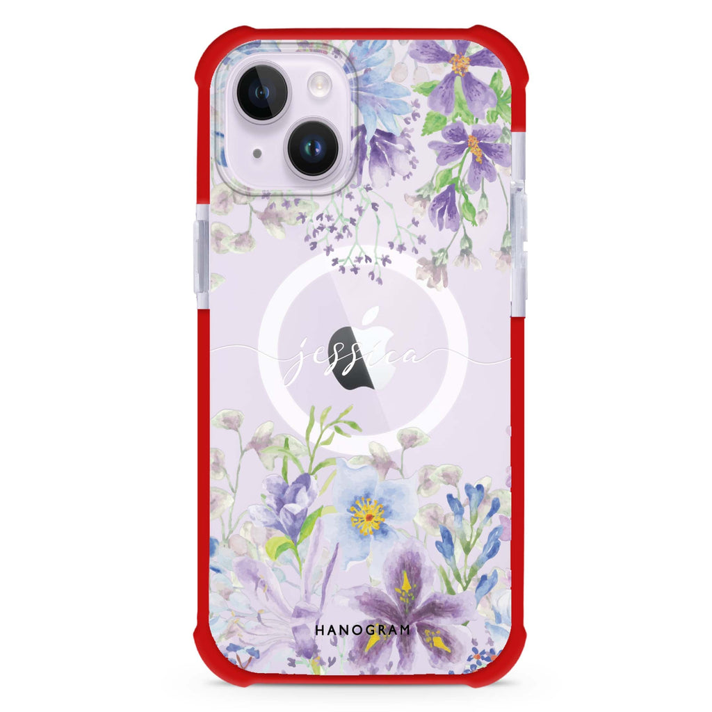 Flowers Bloom iPhone 15 Plus Magsafe 兼容超強防摔保護殼