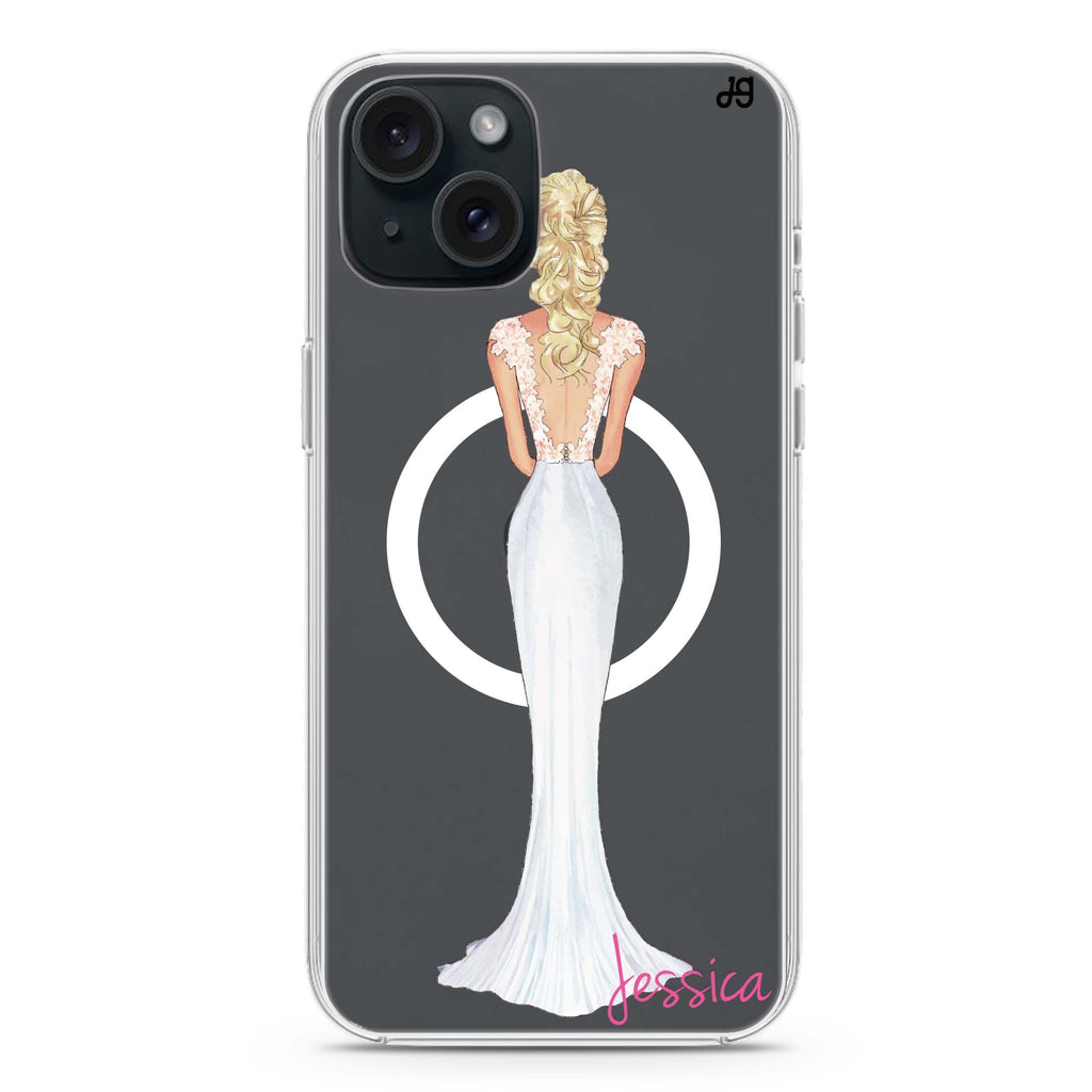 Bride Moment I iPhone 15 Magsafe 兼容水晶透明保護殼